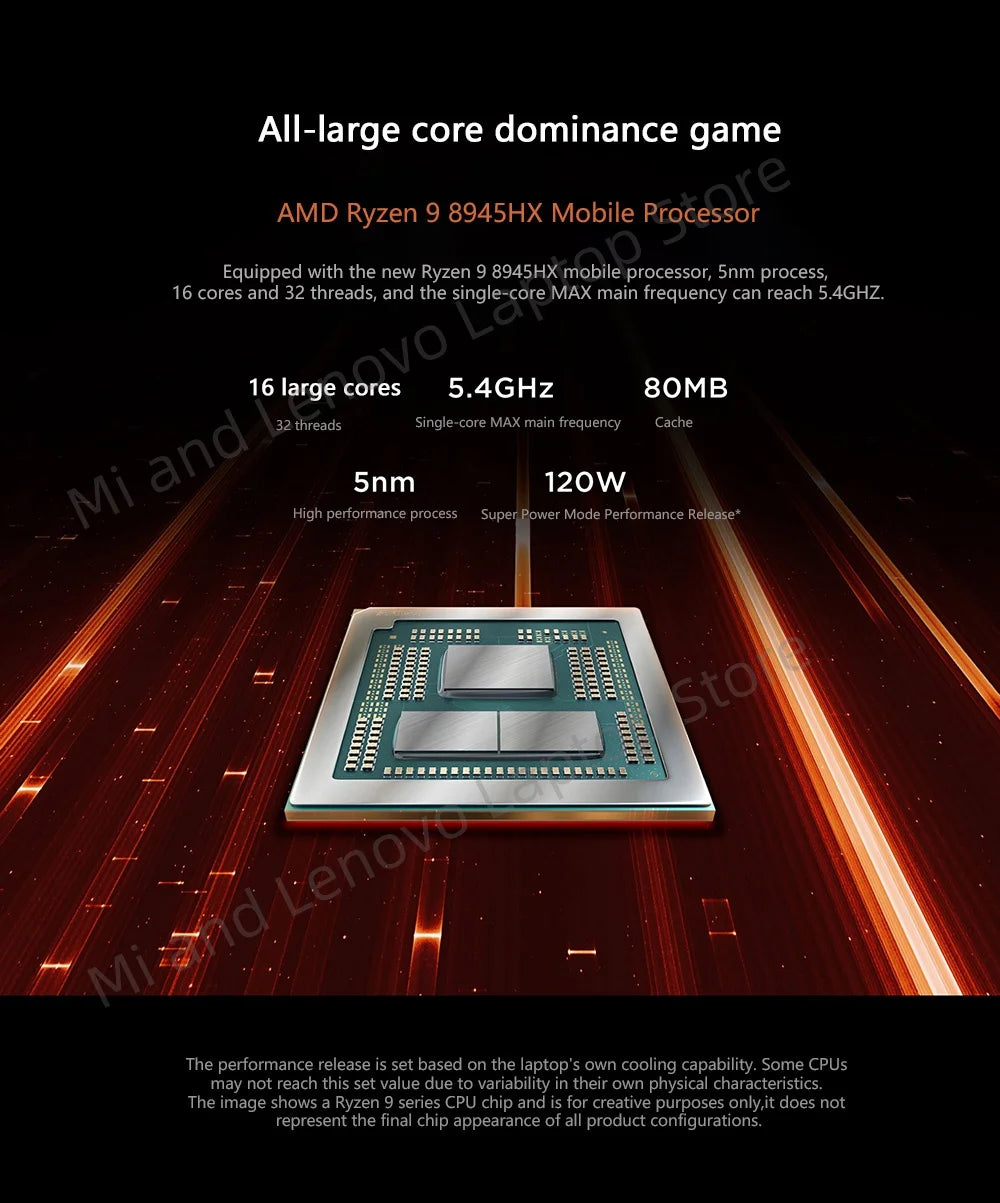 Lenovo Legion R9000P 2025 Gaming Laptop – R9 8945HX, RTX 5060/5070, 32GB, 1TB