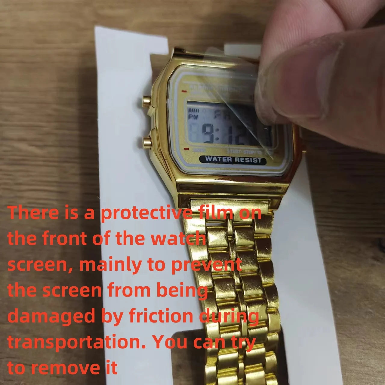 F91W LED Digital Sports Watch - Steel Band, Multi-Function, Unisex Business & Casual Clock