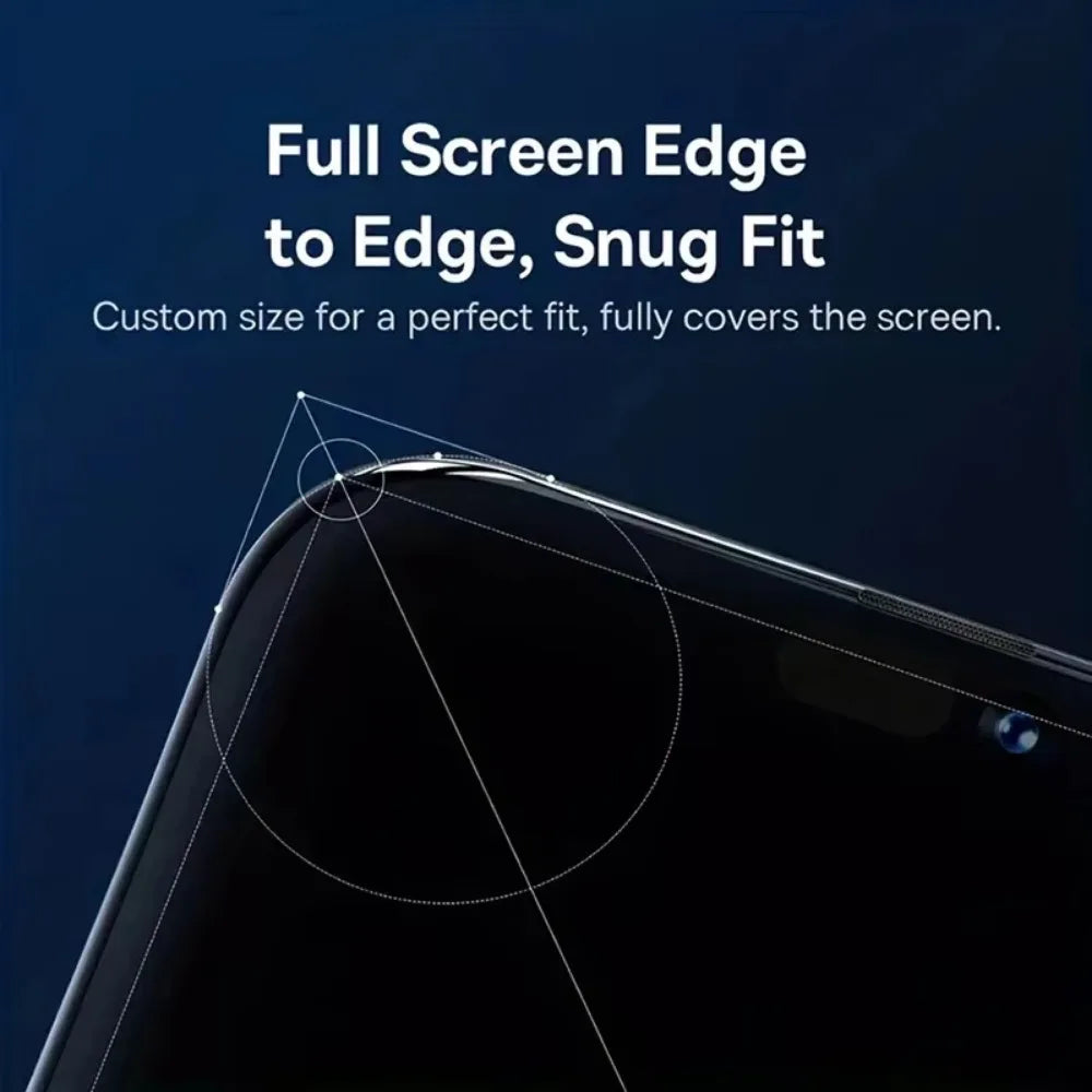 6-in-1 Anti-Spy Privacy Screen Protector for iPhone 16/15/14/13/12/11 – Tempered Glass + Camera Glass