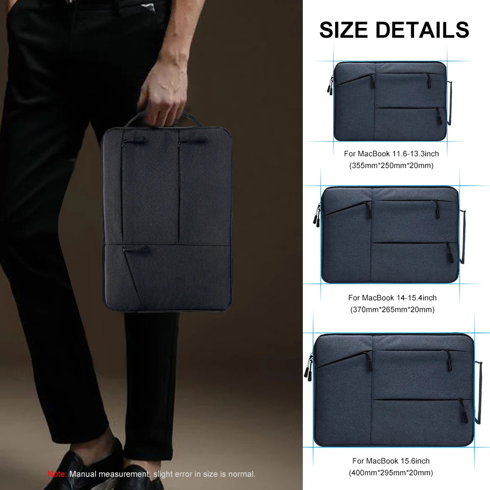 Wool Felt Laptop Sleeve Bag 12–16" – For MacBook Air/Pro, Huawei, Xiaomi, HP, Dell