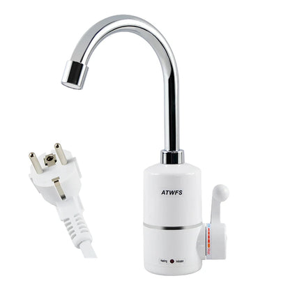 ATWFS Tankless Electric Water Heater 3000W | Instant Hot Water Tap | 220V