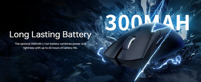 Attack Shark R1 Wireless Gaming Mouse – 18K DPI, 55g, Tri-Mode (2.4G/BT5.2/Wired), 20M Clicks