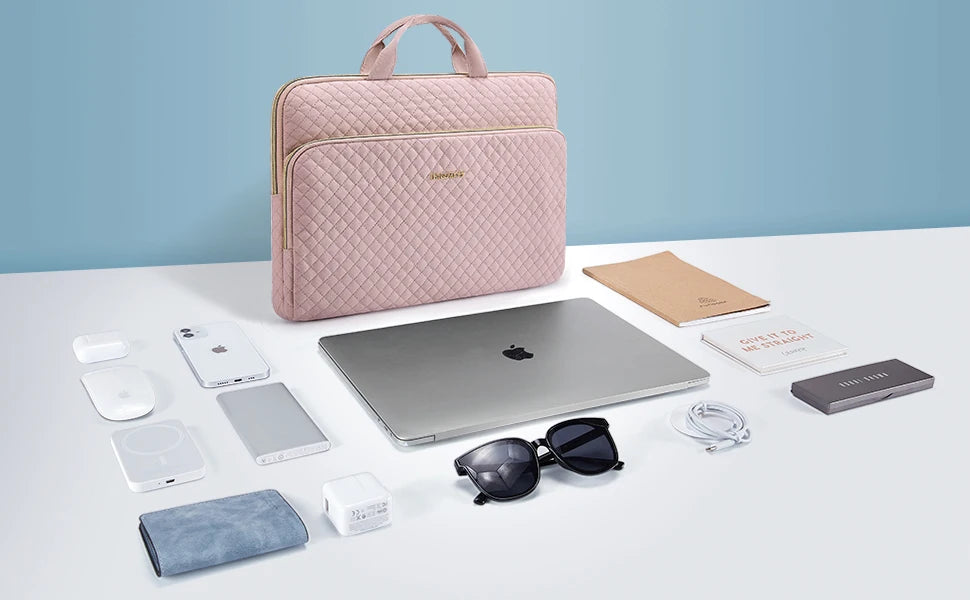 BAGSMART Laptop Handbag & Sleeve 13.3"–15.6" — Shoulder Briefcase for Women, MacBook Air/Pro