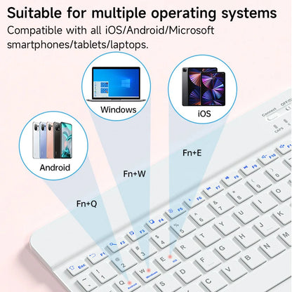 Wireless Bluetooth keyboard and mouse set by R.E.D. Shopping designed for iPad, tablets, Android, and Windows devices.