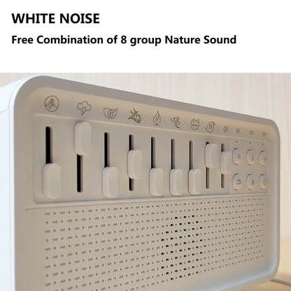 3-in-1 Bluetooth Speaker, White Noise Night Light & Humidifier – 8 Nature Sounds Sleep Machine