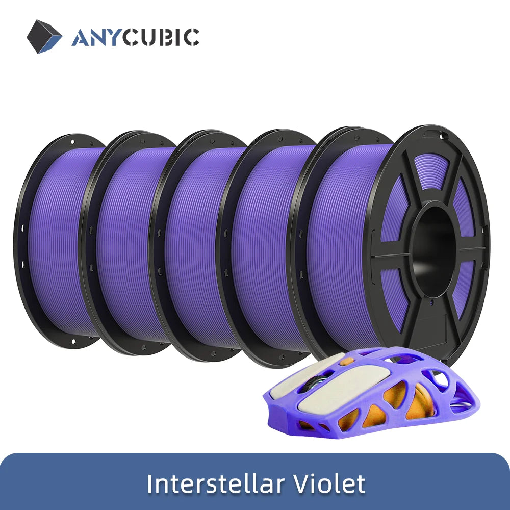 ANYCUBIC PLA 3D Printer Filament – 5KG / 1.75mm, Eco-Friendly, EU & US Warehouse, For Kobra S1C / K3C