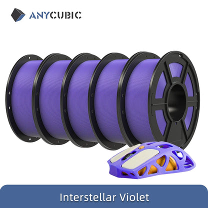 ANYCUBIC PLA 3D Printer Filament – 5KG / 1.75mm, Eco-Friendly, EU & US Warehouse, For Kobra S1C / K3C