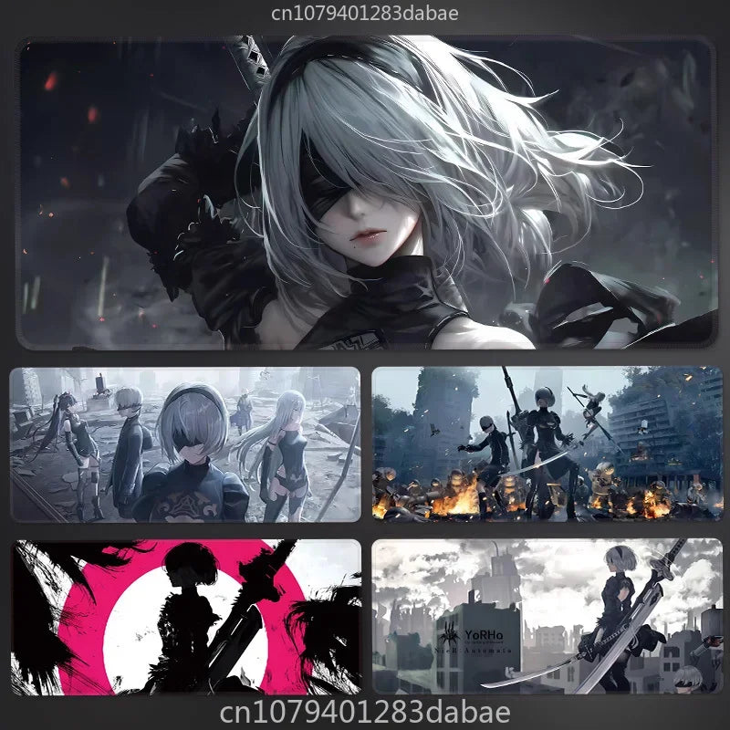 NieR: Automata Leather Gaming Mouse Pad — Waterproof Desk Mat, E-Sports