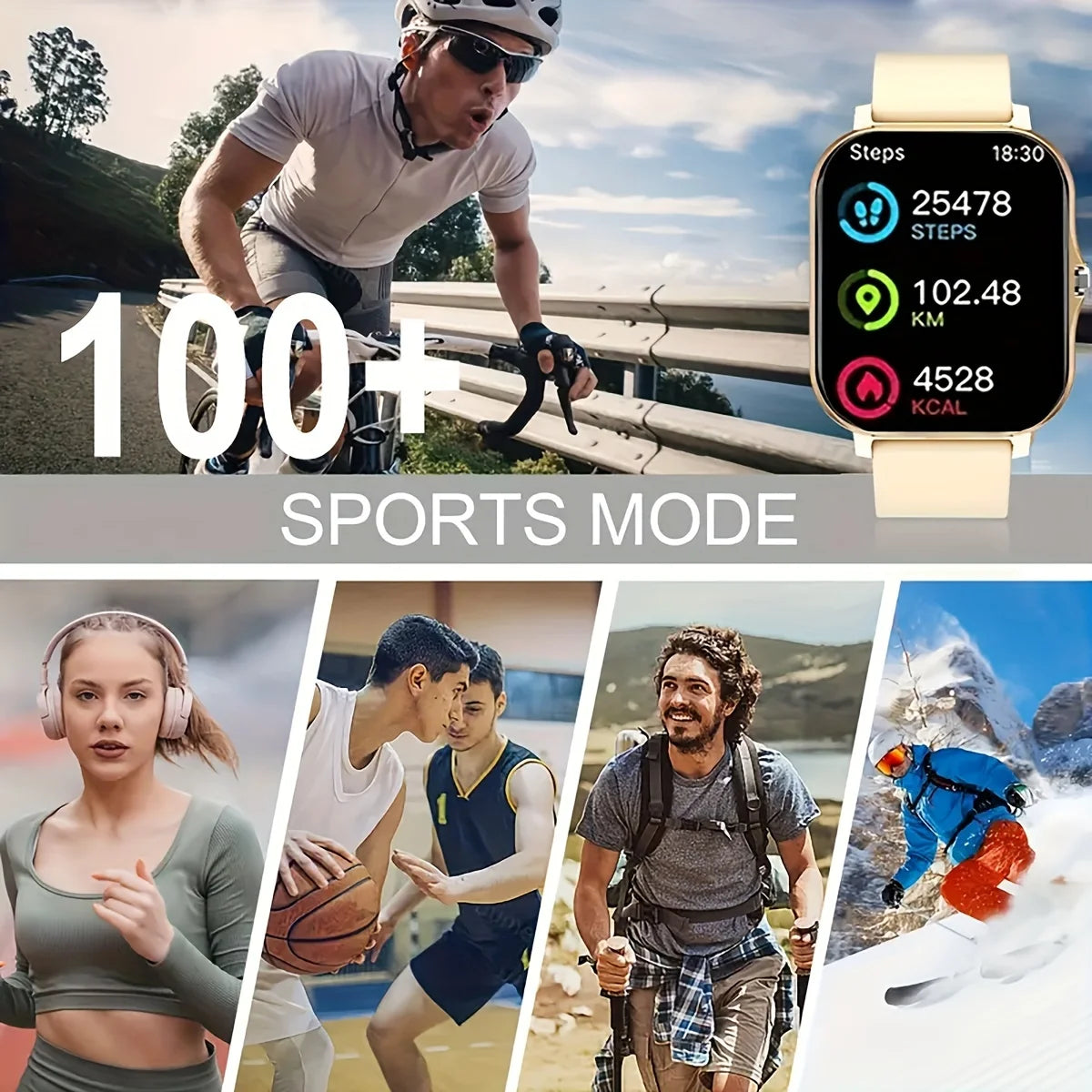 Smart Watch 2025 - 1.83" Display, Bluetooth Calling & Fitness Tracker for Men & Women