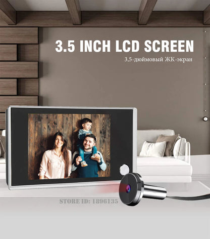 KAK Digital Door Peephole Camera – 3.5" HD Screen 120° Wide Angle Door Viewer
