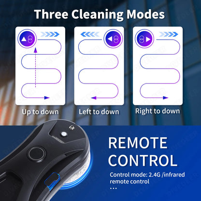 DIVEDEER Intelligent Window Cleaner Robot – Automatic Electric Window Washing Machine with EU Plug