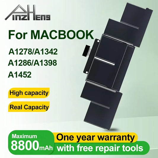 MacBook Pro 13" & 15" Replacement Battery – A1278 A1286 A1342 A1398 A1321 A1322 A1382 A1417 A1437 A1494 A1681