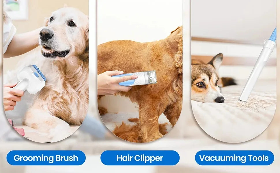INSE P30 Dog Grooming Vacuum Kit – Ultra-Low Noise, 4.5L, Pet Clipper & Hair Cleaner