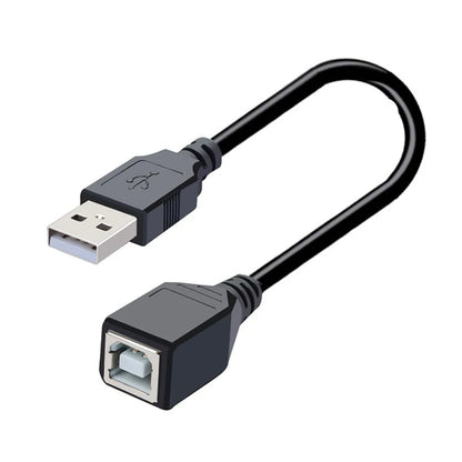 USB 2.0 Type-A female to USB-B male printer cable adapter, R.E.D. Shopping electronics accessory showing connector ends.