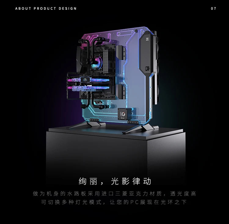 Granzon G20 Open Frame Chassis Distro Plate – Water Cooling Computer Case