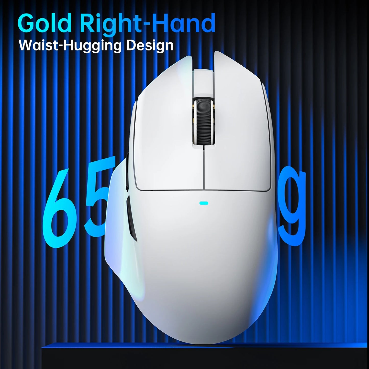 Attack Shark V6 Tri-mode Gaming Mouse – 25000 DPI, RGB, Magnetic Charging, Ergonomic