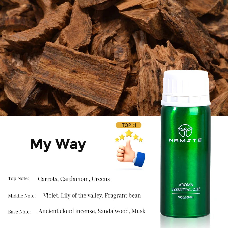 NAMSTE Hotel Signature Scent Essential Oil Diffuser – 300ml, 10 Luxury Fragrances, Home Air Freshener