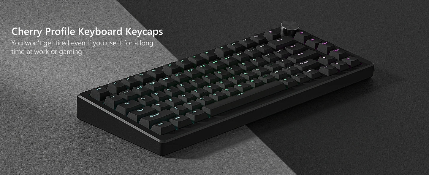 140-Key Cherry Profile Shine-Through RGB PBT Double Shot Keycaps for Cherry/Gateron MX Switches