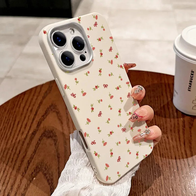 Retro Floral Leather Phone Case for Xiaomi Mi 11 Lite, 13T Pro, Poco X7, F6, X5 – Shockproof