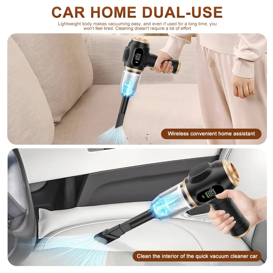 Cordless Handheld Vacuum Cleaner – Multi-functional for Dust, Debris, Pet Hair – Home & Car