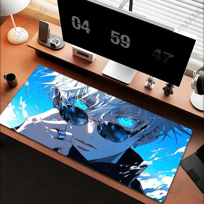 Jujutsu Kaisen Gojo Satoru Large Gaming Mouse Pad — Anime Desk Mat, Multiple Sizes