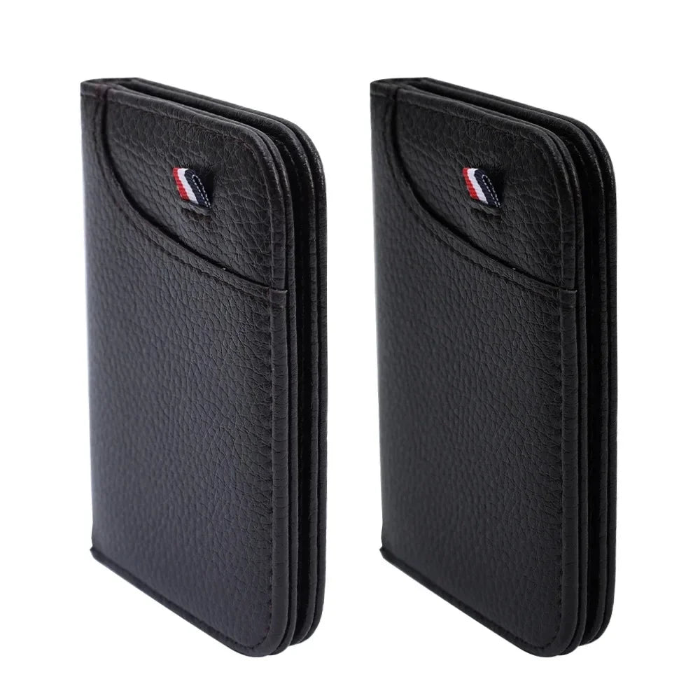 LISM Ultra-Slim PU Leather Credit Card Holder Wallet