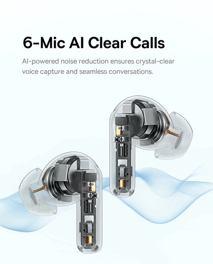 Baseus EP10 Pro ANC TWS Earbuds – 50dB, LDAC, Bluetooth 6.0, 6 Mics, Hi-Res, IP55