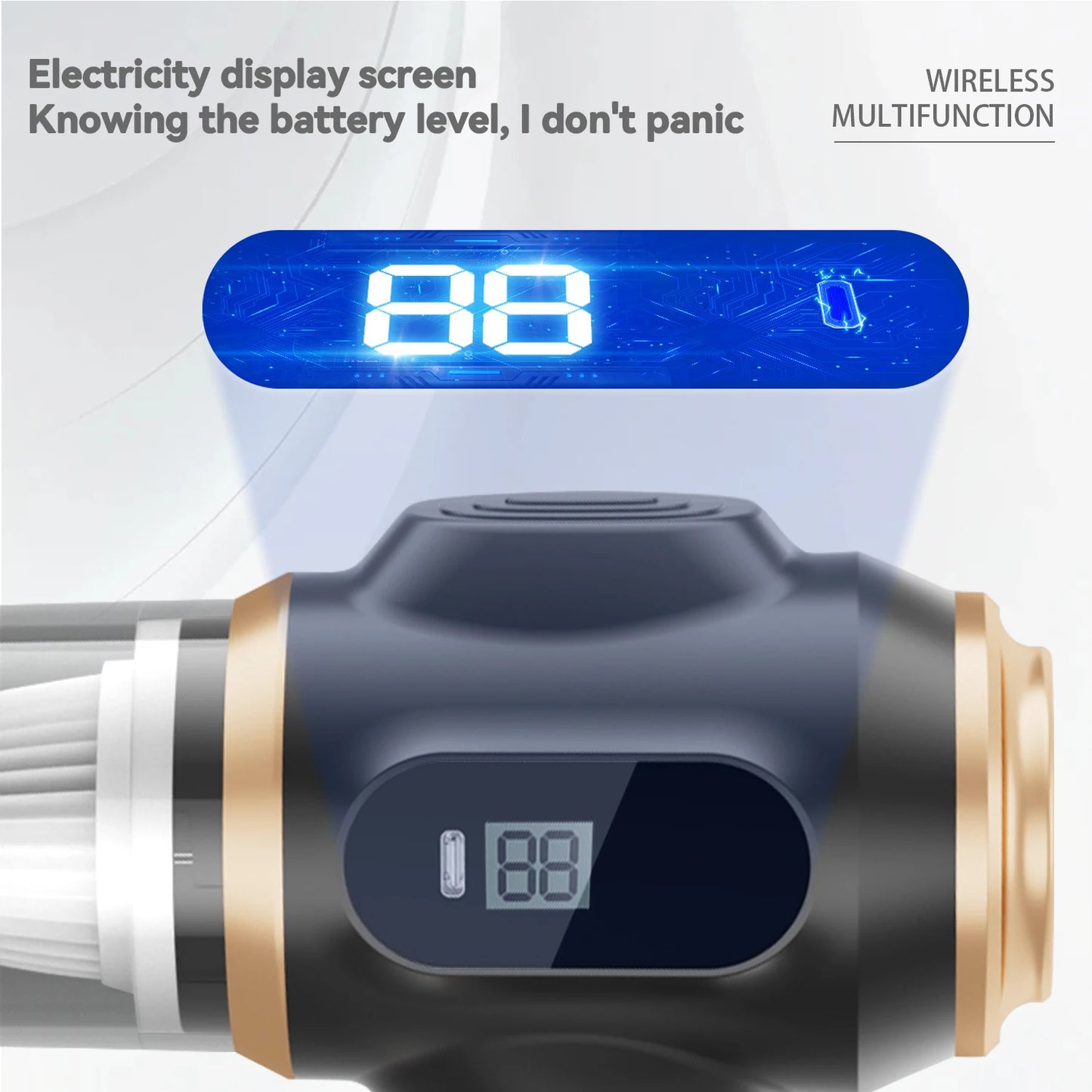 Cordless Handheld Vacuum Cleaner – Multi-functional for Dust, Debris, Pet Hair – Home & Car