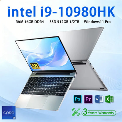 2026 Gaming Laptop 15.6" – Intel Core i9 10980HK, 16GB DDR4, 1TB SSD, Windows 11 Pro