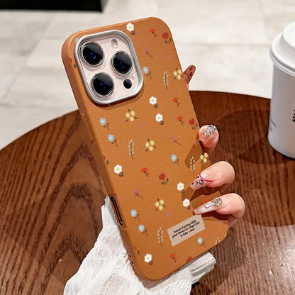 Retro Floral Leather Phone Case for Xiaomi Mi 11 Lite, 13T Pro, Poco X7, F6, X5 – Shockproof