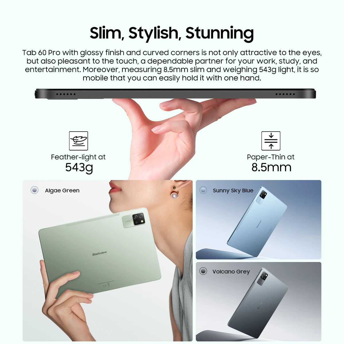 Blackview Tab 60 Pro Tablet – 10.1" HD+ IPS, Android 14, 8GB RAM, 128GB, 7700mAh, Widevine L1