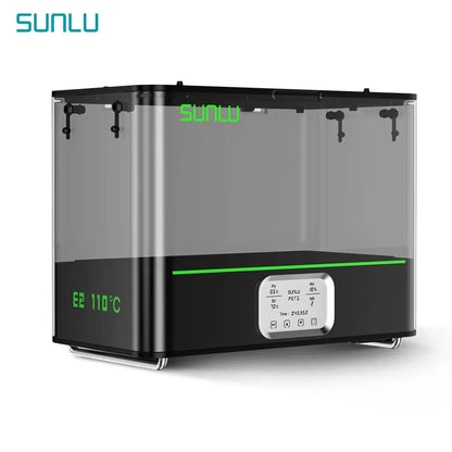 SUNLU E2 Filament Dryer Box – Dual Chamber, Up to 110°C, 1.75mm & 2.85mm, 2x1KG Capacity