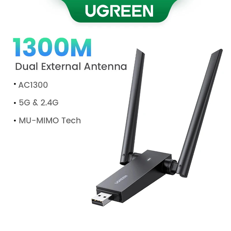 UGREEN USB WiFi Adapter | AX900 / AX1800 / AXE5400 | WiFi 6/6E | Dual Band 2.4GHz & 5GHz