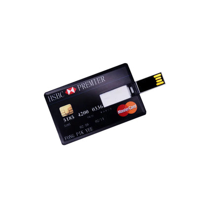 New Credit Bank Card USB Flash Drive 2.0 Custom Logo 4gb 8gb 16gb 32gb 128mb memory Stick Pendrive HSBC MasterCard Bradesco gift