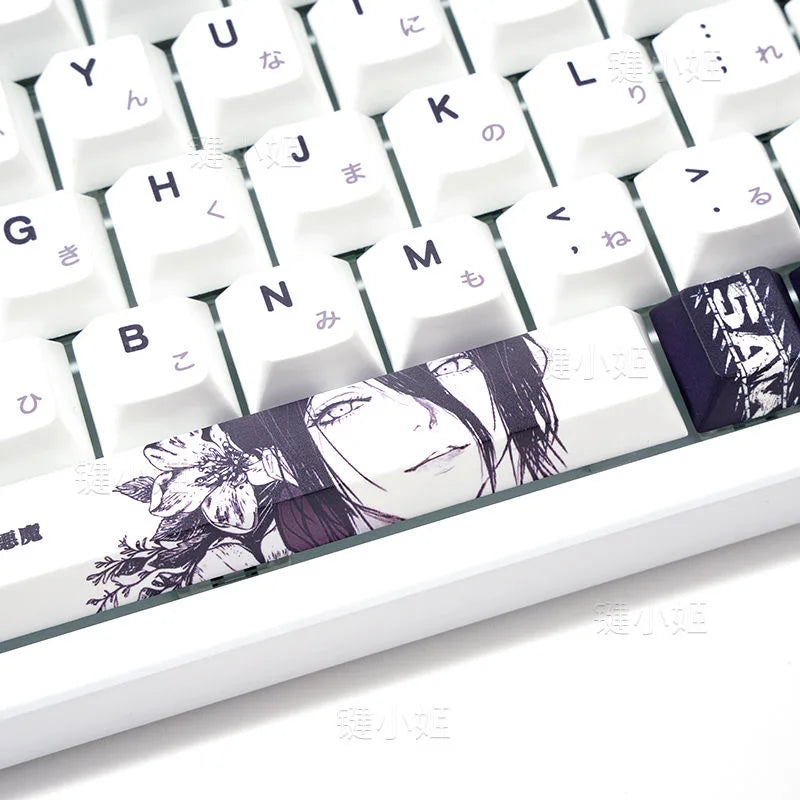 Chainsaw Man Anime Keycaps – PBT Dye-Sub, Cherry Profile, 74–140 Keys, for Mechanical Keyboard