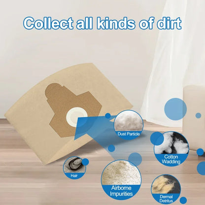 Einhell BT-VC 1250S Wet & Dry Vacuum Dust Bags | 20L | 5pcs Replacement