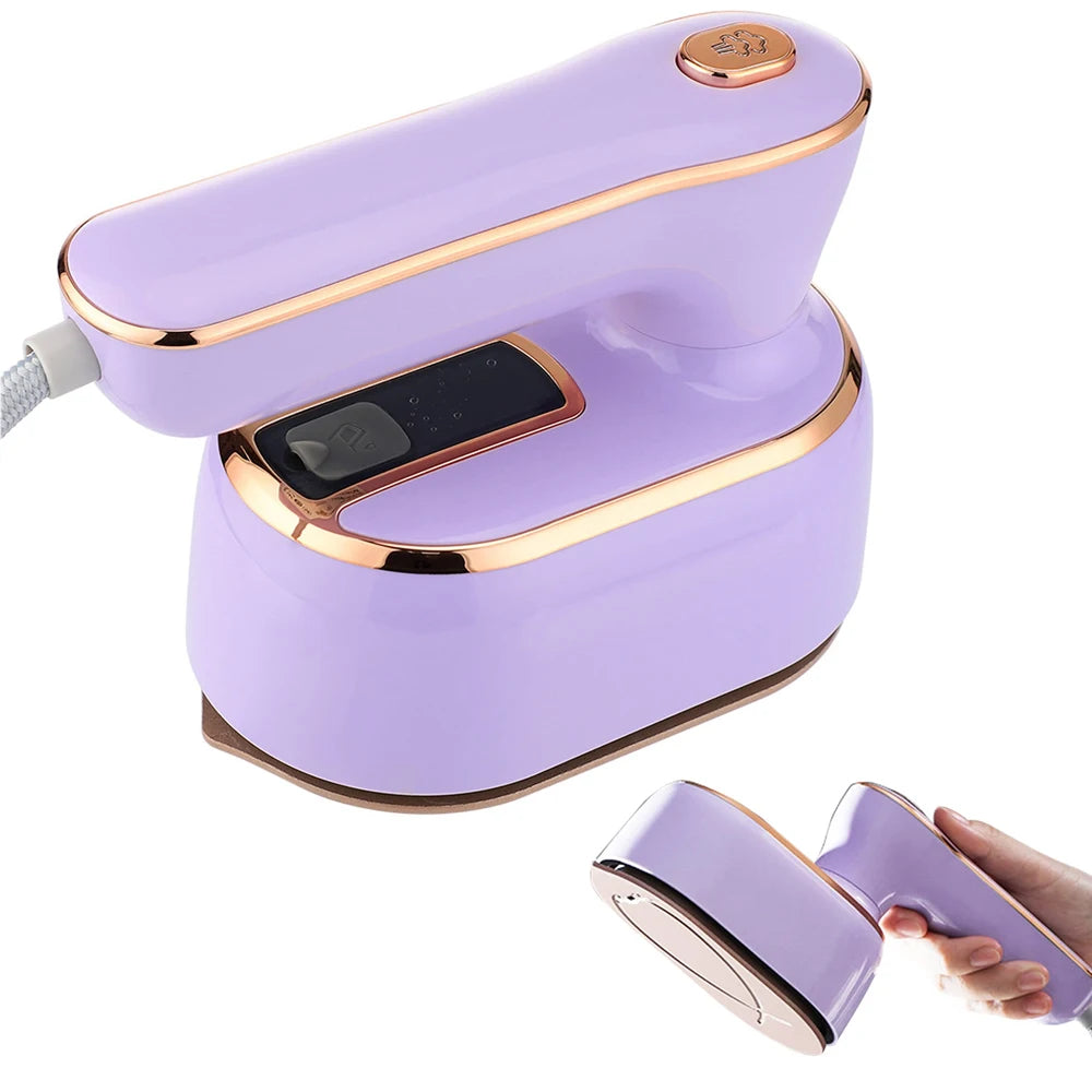 Mini Handheld Steam Iron – Foldable Travel Garment Steamer, Ceramic, Wet & Dry