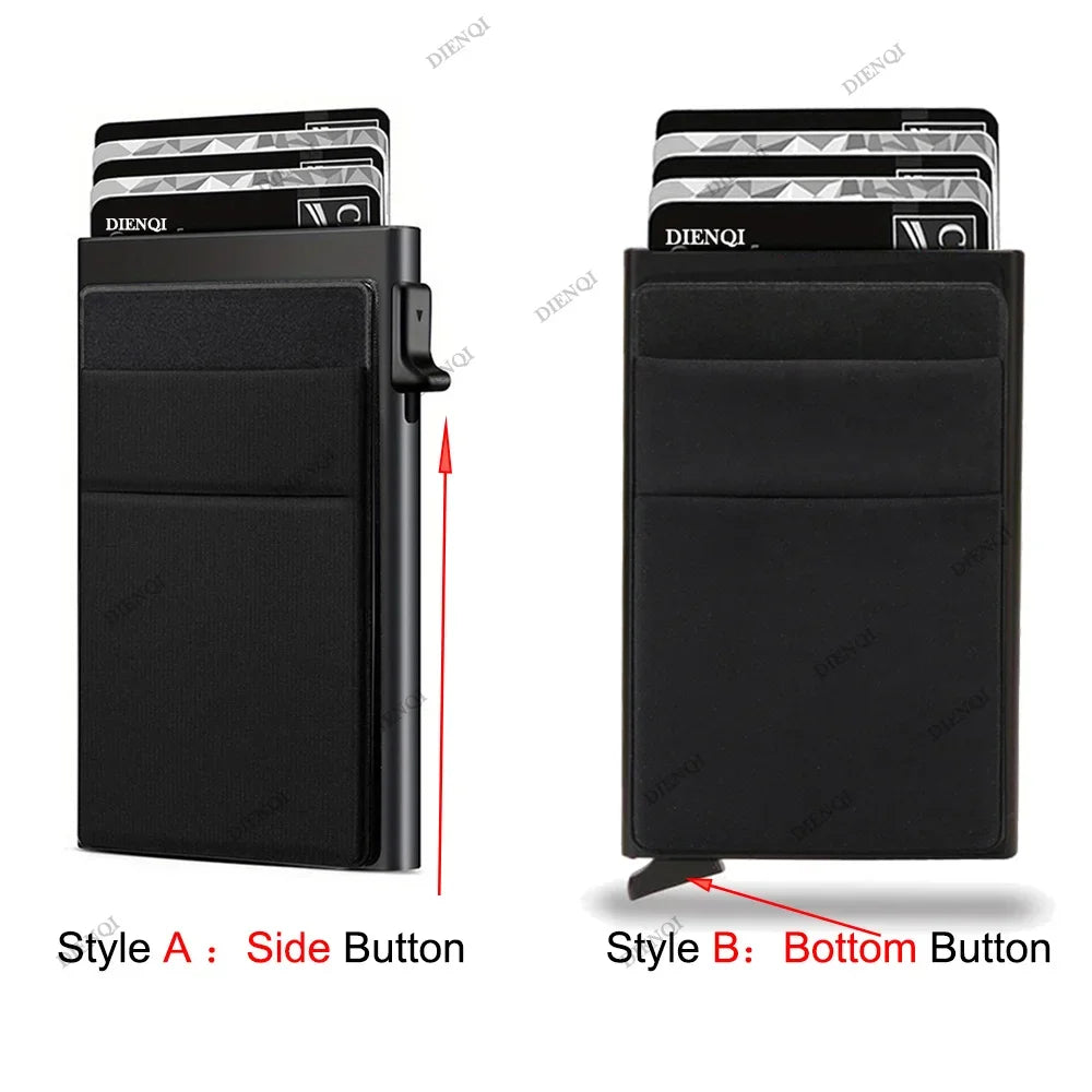 RFID Blocking Slim Metal Card Holder Wallet