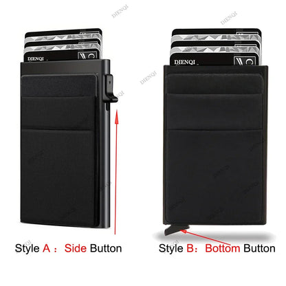 RFID Blocking Slim Metal Card Holder Wallet