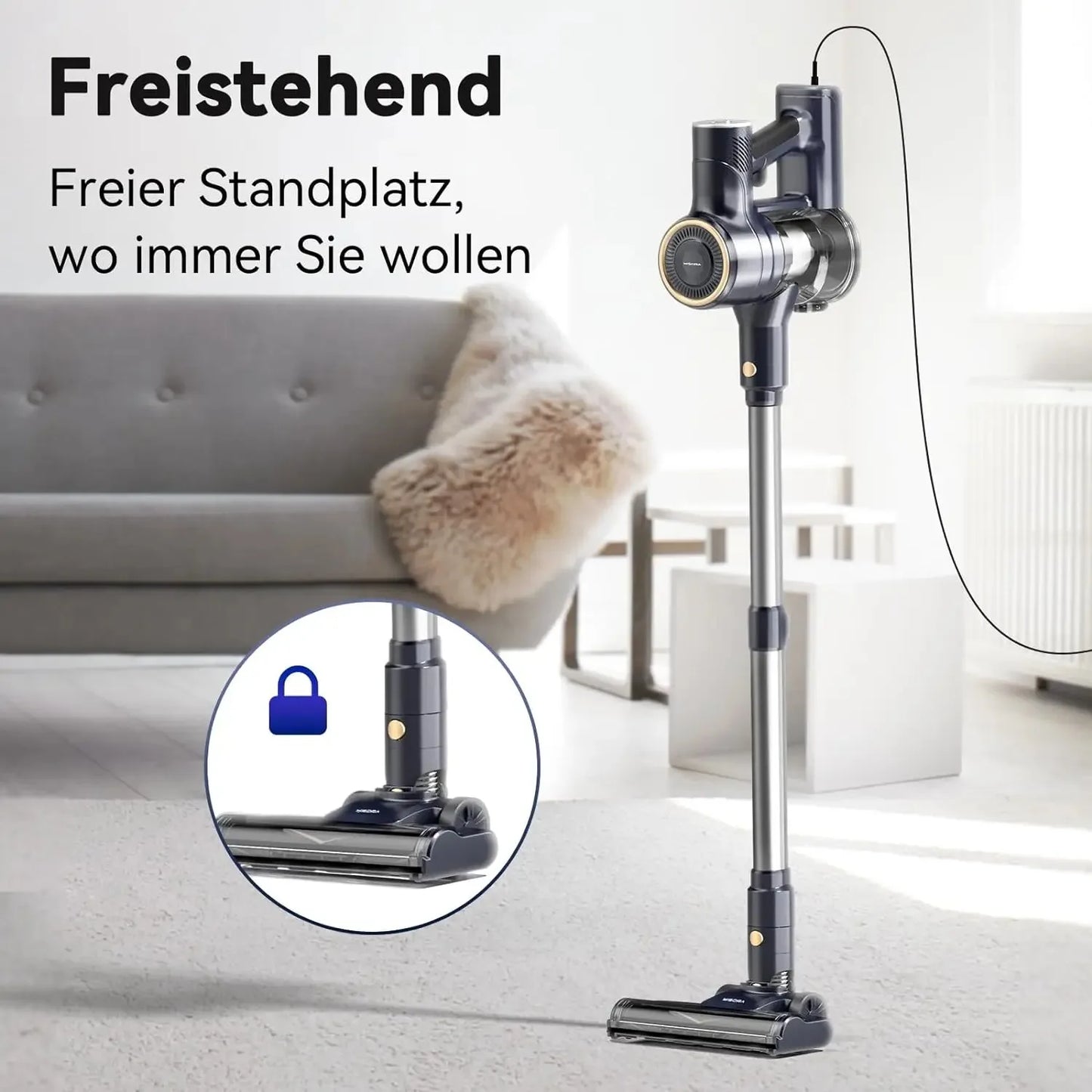 INSE I8 Corded Vacuum Cleaner 25KPa 600W – 6-in-1 Lightweight Stick & Handheld for Carpet & Pet Hair