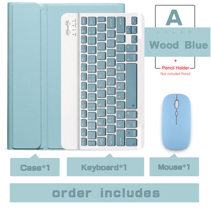 Wireless Magic Keyboard & Mouse Case for iPad Pro 11/13, Air 11/13, iPad 7-10 Gen – Bluetooth, Touchpad