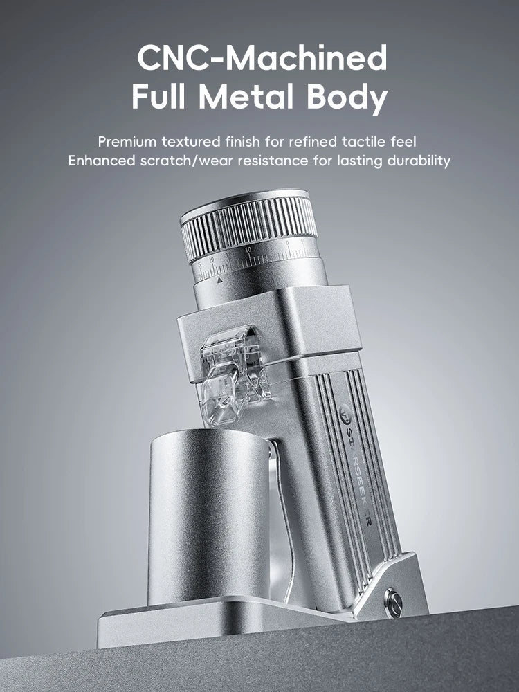 STARSEEKER E55Pro Electric Coffee Grinder – 55MM Titanium Cone Burr, Stepless Adjustment