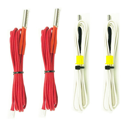 HzdaDeve NTC 100K Thermistor & Heating Rod Kit for Flsun Q5 / QQ-S / SR / V400 3D Printer