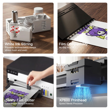 A4/A3 DTF Printer with DTF Oven – XP600, Direct to Film for T-Shirts & Clothes
