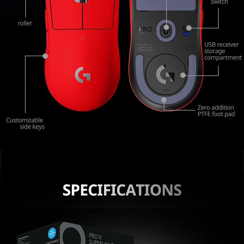 Logitech G Pro Superlight 2 SE Gaming Mouse – 44000 DPI, 60g Ultra-Light