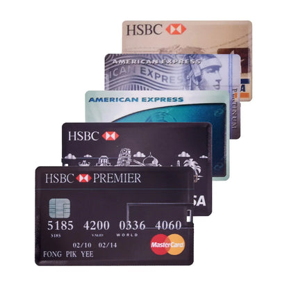 New Credit Bank Card USB Flash Drive 2.0 Custom Logo 4gb 8gb 16gb 32gb 128mb memory Stick Pendrive HSBC MasterCard Bradesco gift