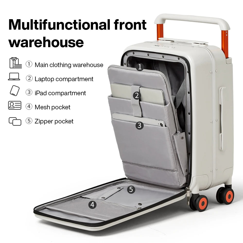 Mixi M9275 Aluminum Frame Hardside Suitcase 2026
