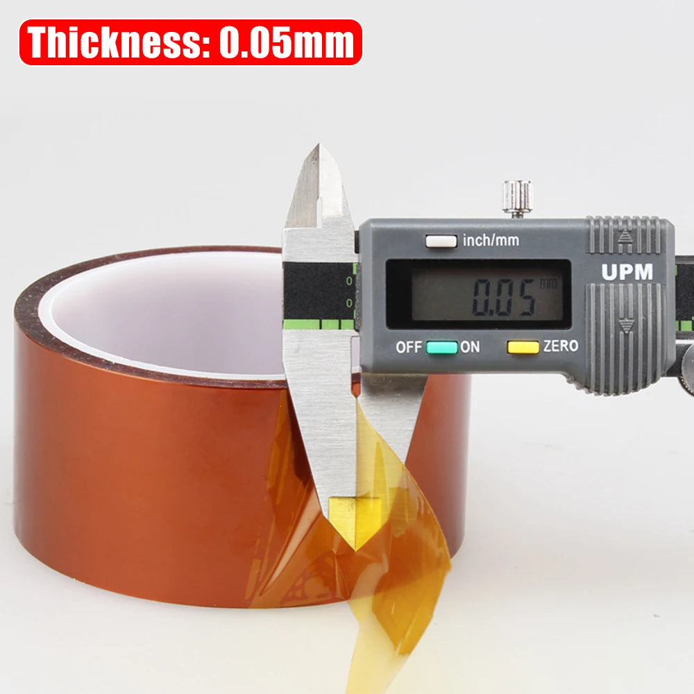 Polyimide Heat Resistant Tape – Gold Finger PCB & Battery Insulation | 33M