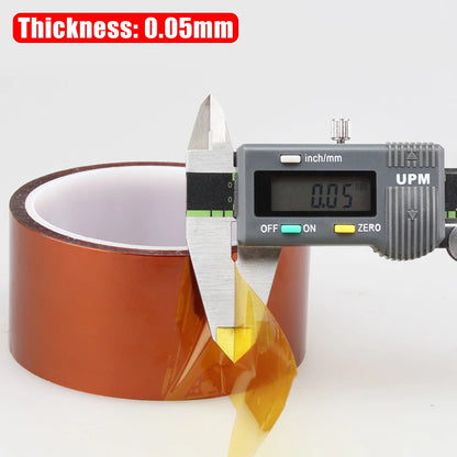 Polyimide Heat Resistant Tape – Gold Finger PCB & Battery Insulation | 33M