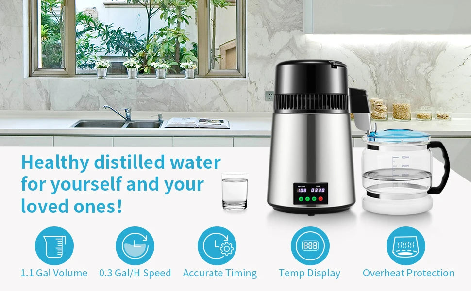 SucceBuy 4L Water Distiller Purifier